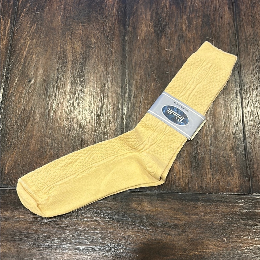 Vintage Yellow Trouser Socks